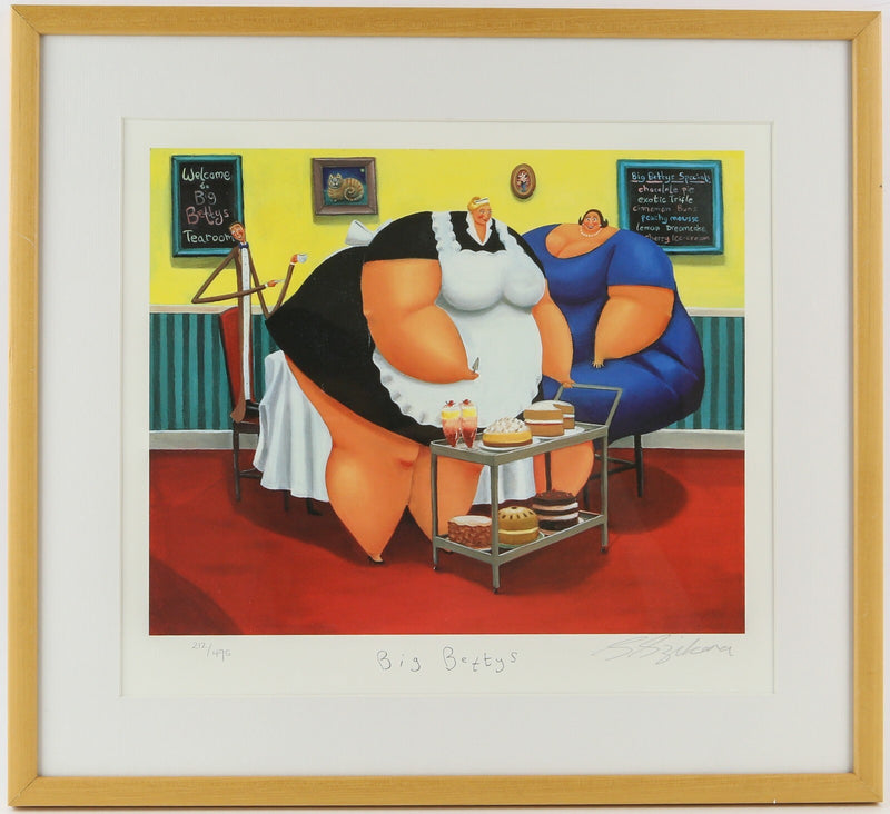 SARAH JANE SZIKORA, 'BIG BETTYS', LIMITED EDITION PRINT 212/495, SIGNED