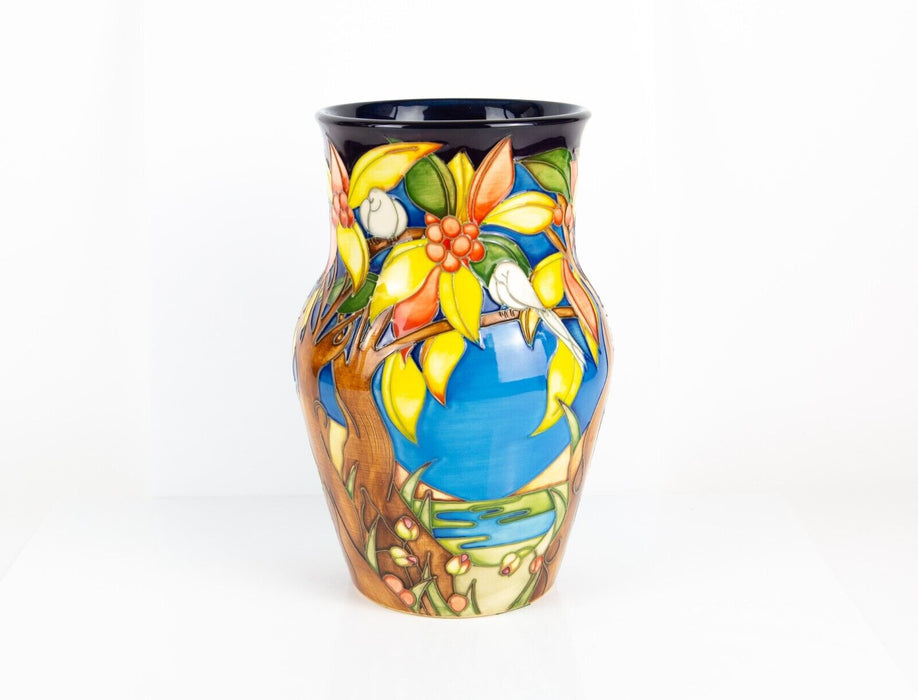 MOORCROFT POTTERY 'AQUITAINE' 2002 EMMA BOSSONS LIMITED EDITION VASE 71/250