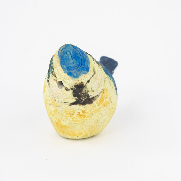 ROSEMARY WREN, OXSHOTT POTTERY - BLUE TIT, STUDIO ART BIRD FIGURE MODEL, SIGNED