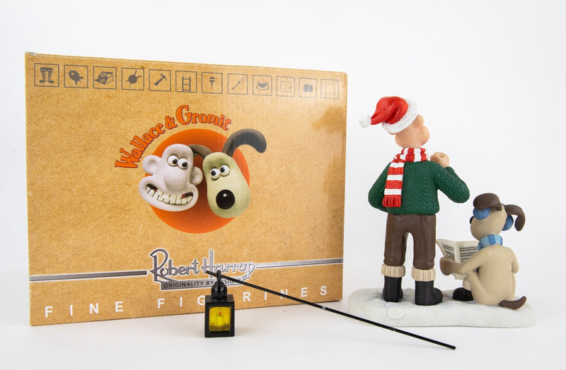 ROBERT HARROP 'CRACKING CAROLS' WALLACE & GROMIT FIGURE MODEL WGCS11, BOXED
