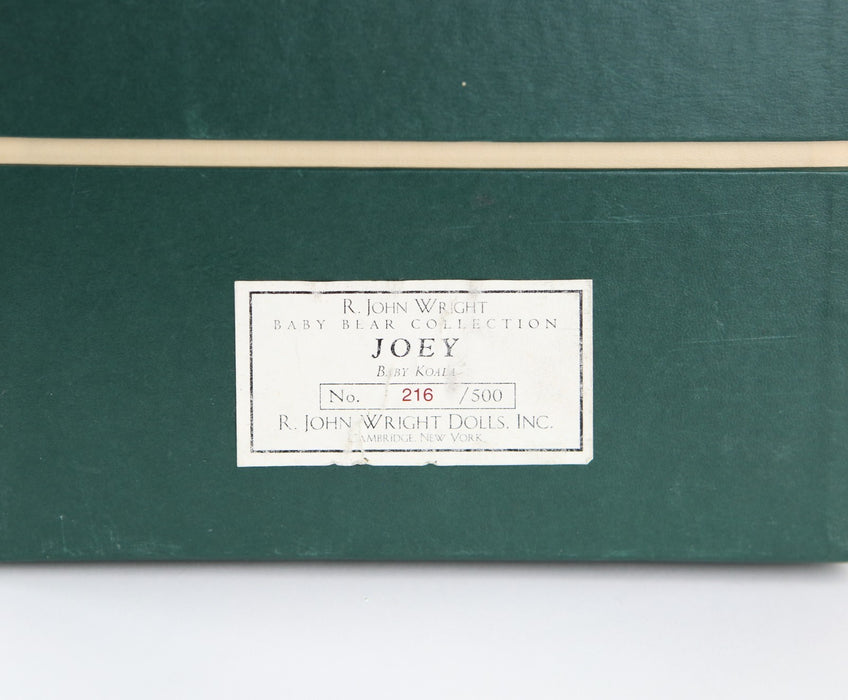 R JOHN WRIGHT - 'JOEY' LIMITED EDITION BABY KOALA TEDDY BEAR 290/500 BOXED & COA