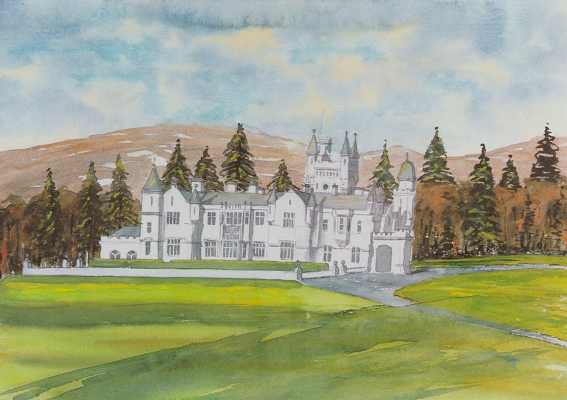 KING CHARLES III / PRINCE OF WALES 'BALMORAL CASTLE' SIGNED LIMITED EDITION PRINT 89/100