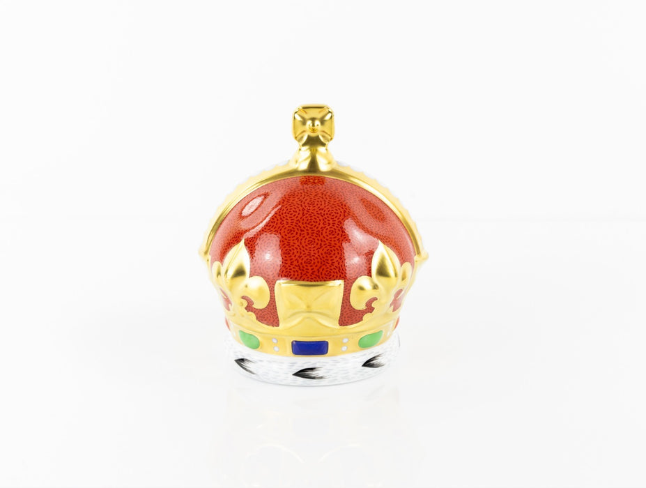 ROYAL CROWN DERBY - PRINCE OF WALES GOLDEN JUBILEE LIMITED EDITION PAPERWEIGHT