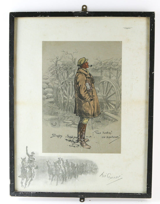 SNAFFLES, CHARLES JOHNSON PAYNE, 'THE GUNNER', COLOUR MILITARY PRINT