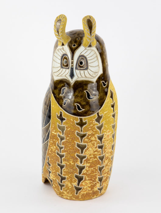 ROSEMARY WREN, OXSHOTT POTTERY - OWL, LARGE STUDIO ART FIGURE MODEL, SIGNED