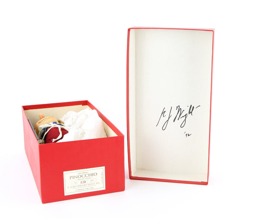 R JOHN WRIGHT 'PINOCCHIO, PLEASURE ISLAND' WALT DISNEY DOLL 38/250, SIGNED