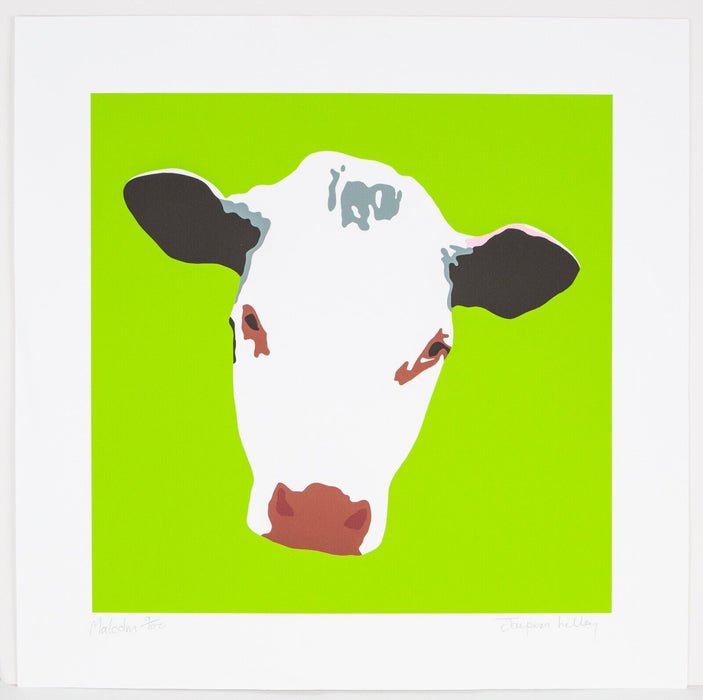 JAYSON LILLEY, 'MALCOLM', LIMITED EDITION COW SCREEN PRINT 9/100, SIGNED