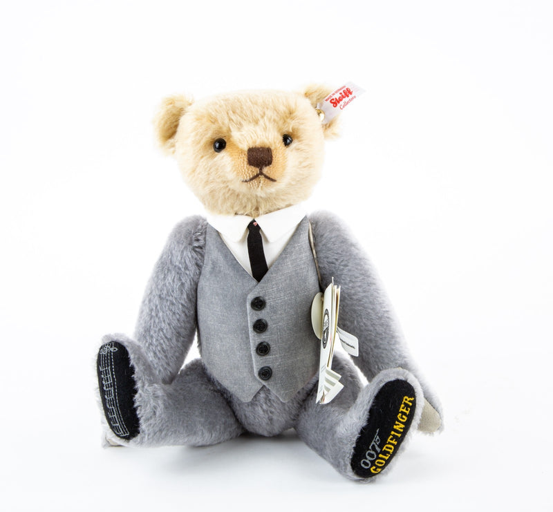 STEIFF 'GOLDFINGER' JAMES BOND 007 LIMITED EDITION MUSICAL TEDDY BEAR 007637