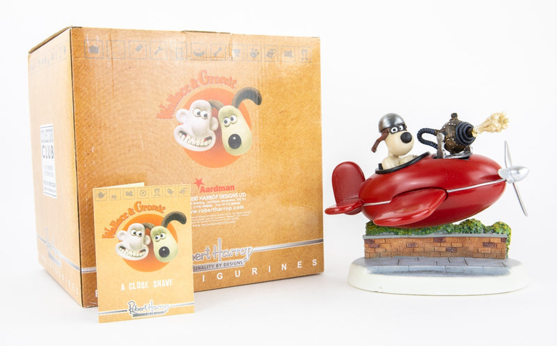 ROBERT HARROP 'GROMIT IN THE AEROPLANE' WALLACE & GROMIT FIGURE WG19, BOXED
