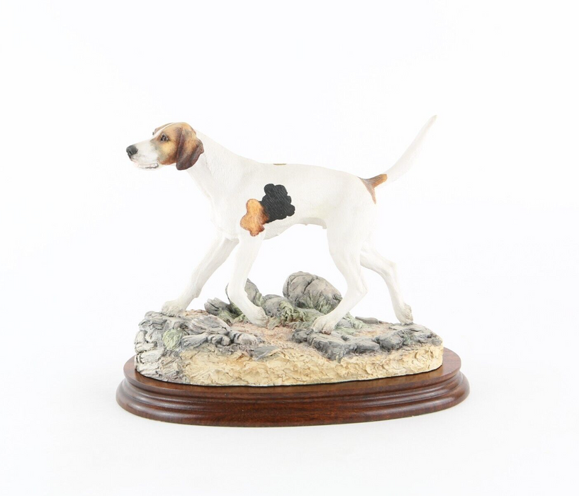 BORDER FINE ARTS 'FOXHOUND' FIGURE MODEL TABLEAU B0733 44/950, BOXED & COA