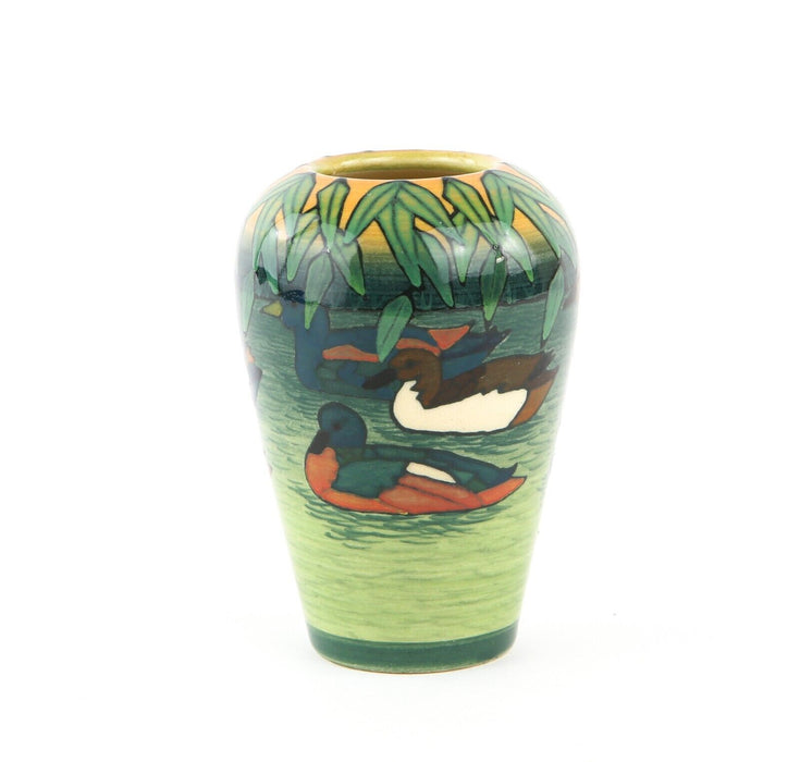 SALLY TUFFIN FOR DENNIS CHINAWORKS - DUCK POND TUBLINED OVOID VASE