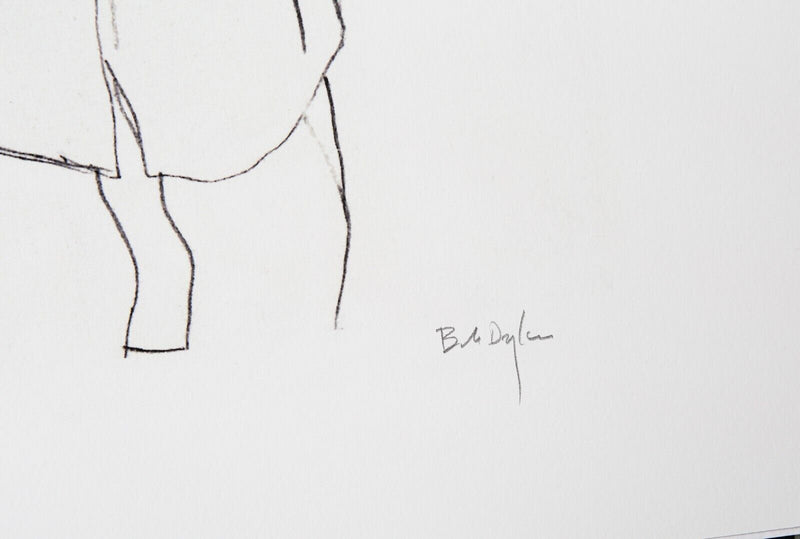 BOB DYLAN, 'WOMAN IN RED LION PUB' LIMITED EDITION DRAWN BLANK SERIES PRINT 2008