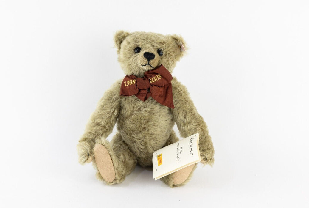 STEIFF 'PAUL THE GROWLER' 2008 COLLECTORS LIMITED EDITION TEDDY BEAR 037221