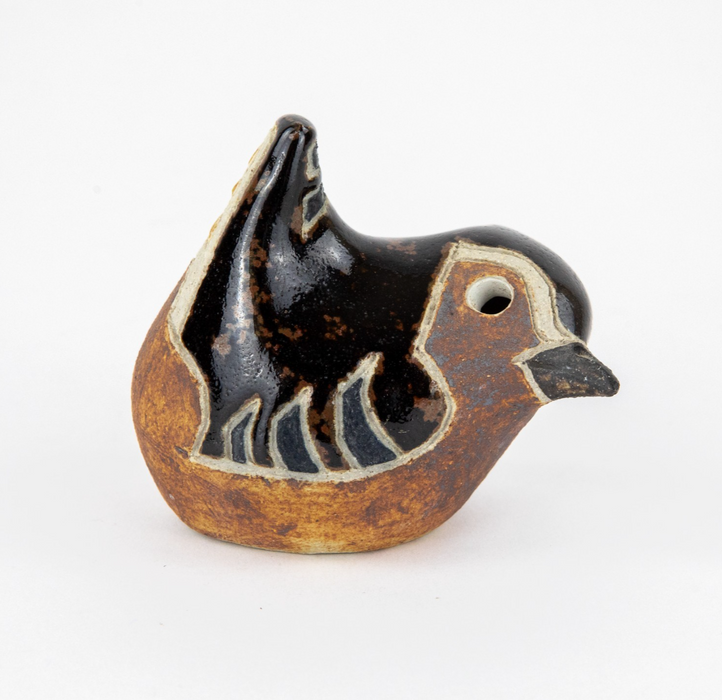 ROSEMARY WREN, OXSHOTT POTTERY - BIRD, 1986 STUDIO ART FIGURE MODEL SCULPTURE