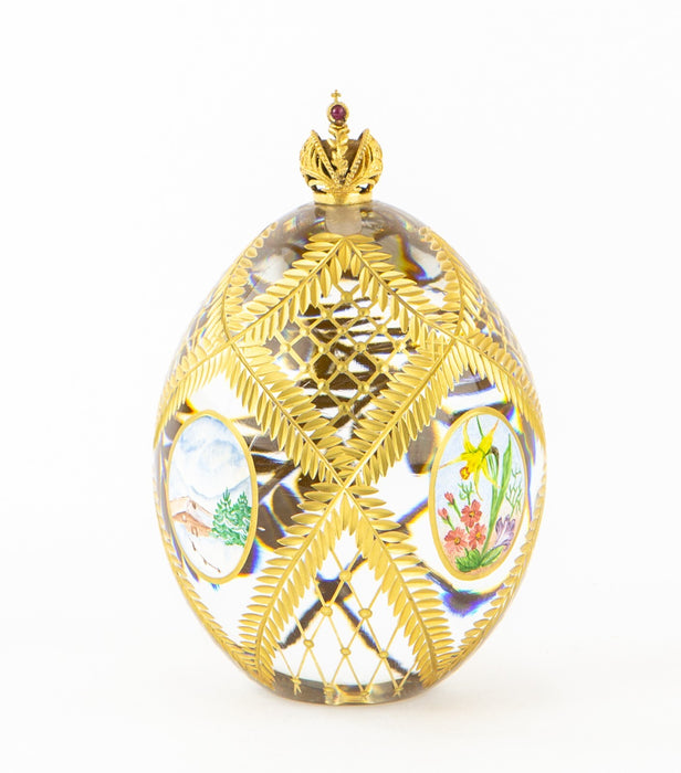 THEO FABERGE 'FOUR SEASONS EGG' ST PETERSBURG COLLECTION LIMITED EDITION 106/750