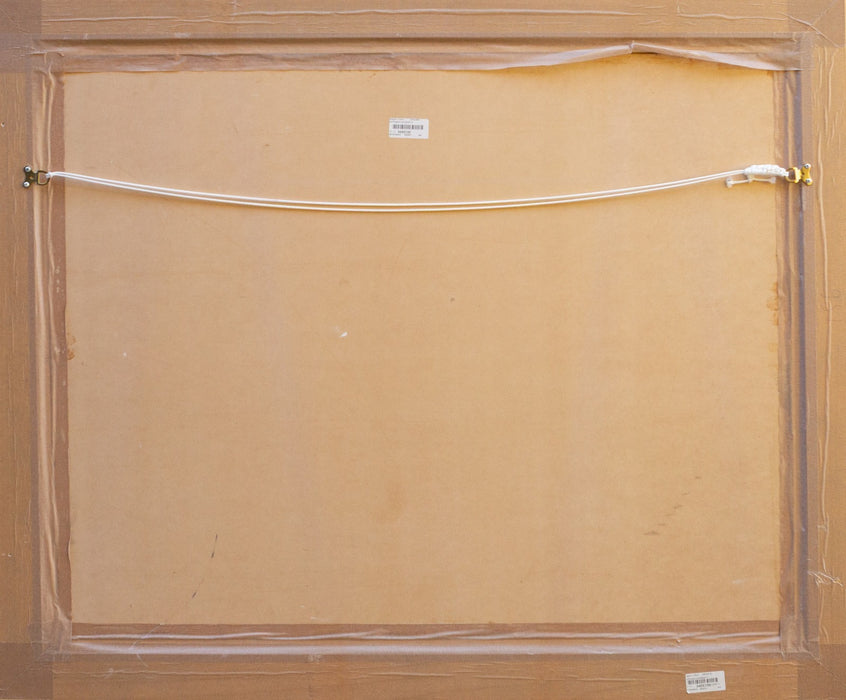 CHLOE NUGENT, 'RED POPPIES AND SEEDS VI', LARGE ORIGINAL MIXED MEDIA PAINTING