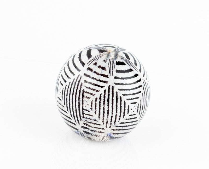 TIMOTHY HARRIS FOR ISLE OF WIGHT 'SACKS AND BAGS' GLASS GLOBE PAPERWEIGHT