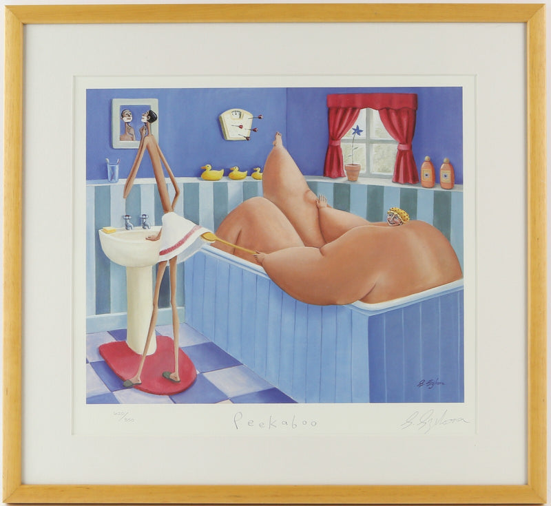 SARAH JANE SZIKORA, 'PEEKABOO', LIMITED EDITION PRINT 620/850, SIGNED & COA