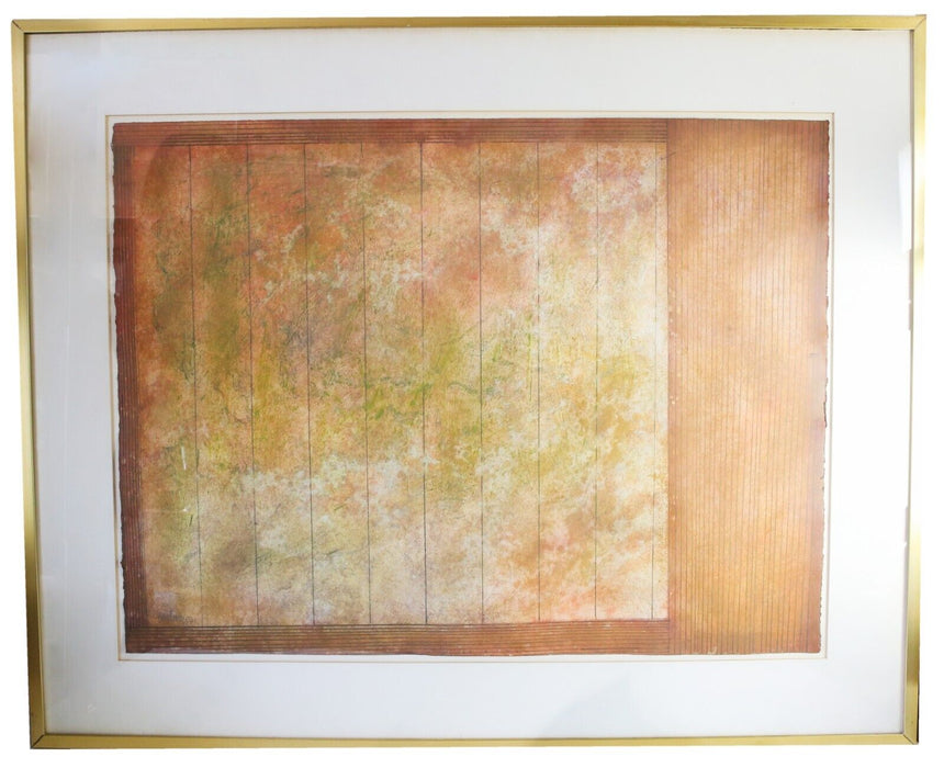 DOUGLAS OWEN PORTWAY - 1971 LARGE ORIGINAL ABSTRACT STUDY OIL PAINTING, SIGNED