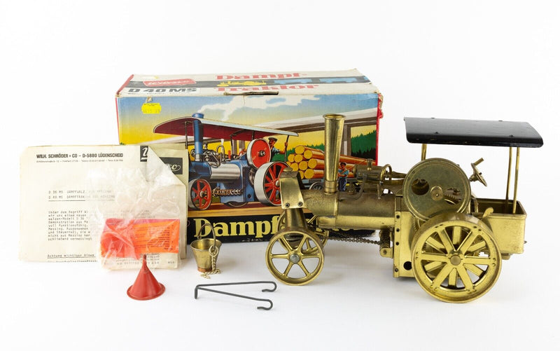 WILESCO 'DAMPFTRAKTOR' VINTAGE STEAM TRACTOR TRACTION ENGINE MODEL D40MS, BOXED