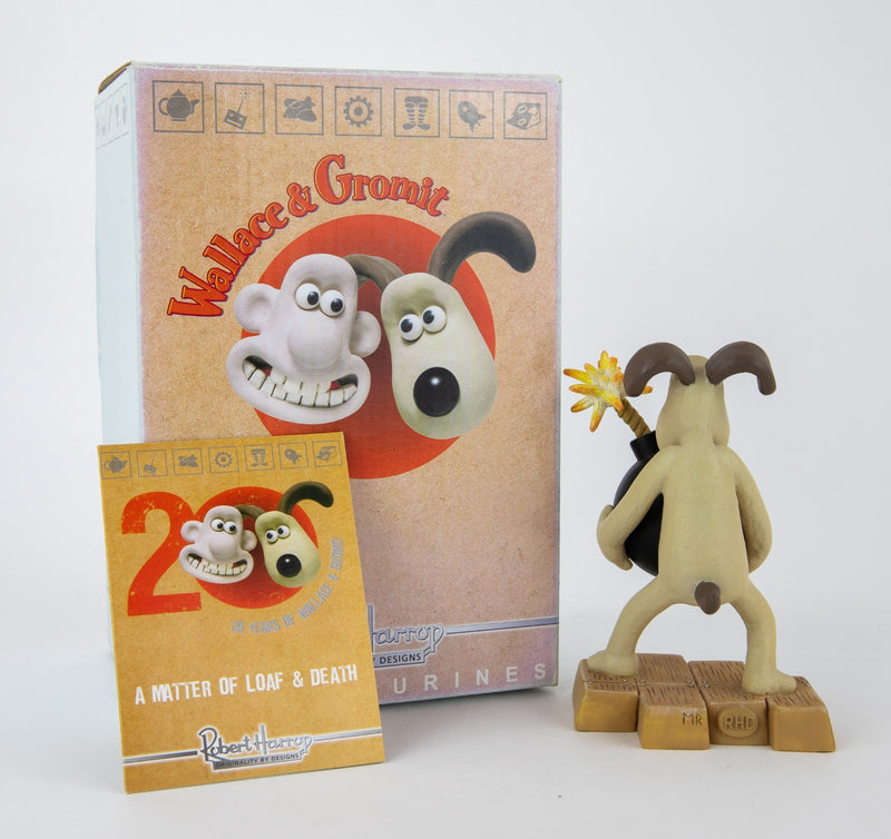 ROBERT HARROP 'GROMIT AND THE BOMB' WALLACE & GROMIT FIGURE WGYP01, BOXED