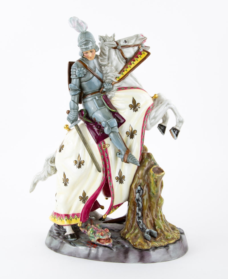 ROYAL DOULTON 'ST GEORGE AND THE DRAGON' RARE & LARGE PRESTIGE FIGURE HN2856