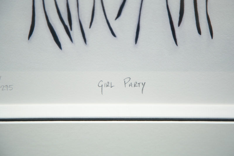 TODD WHITE, 'GIRL PARTY', LIMITED EDITION GICLEE PRINT 212/295, SIGNED