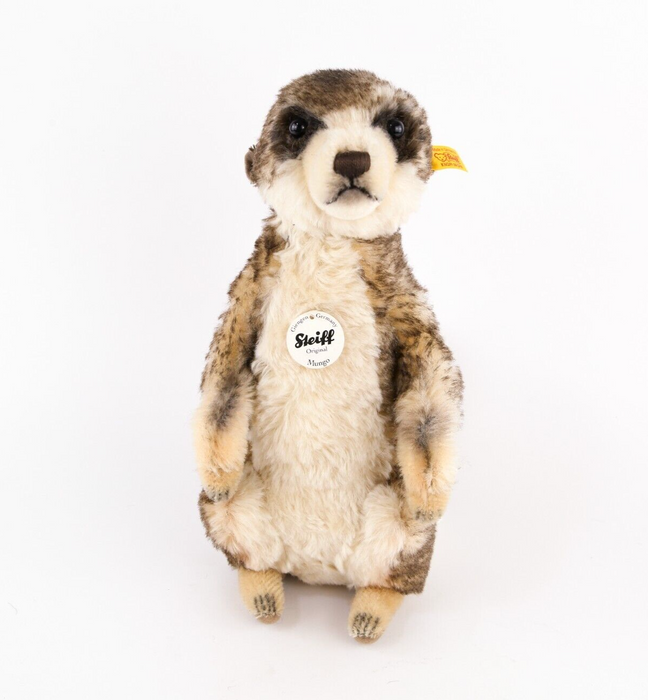 STEIFF 'MUNGO' MEERKAT MOHAIR TEDDY BEAR 071249 & TAGS