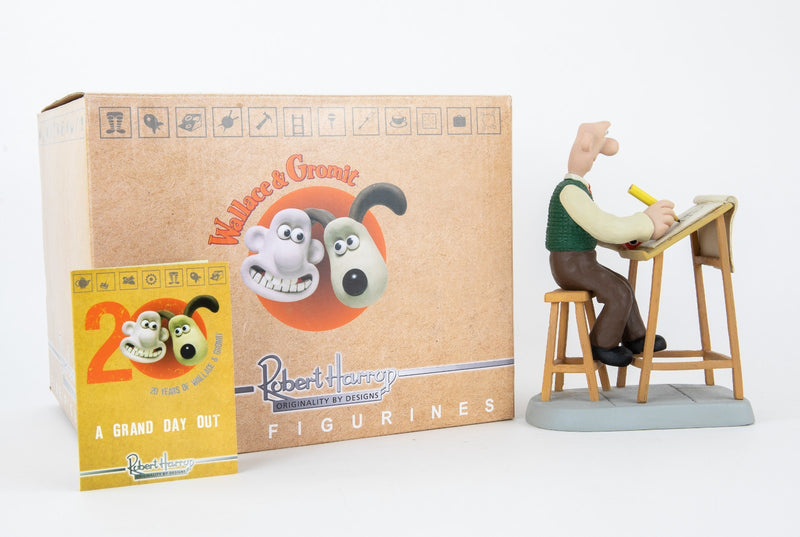 ROBERT HARROP 'WE'LL GO WHERE THERE'S CHEESE!' WALLACE & GROMIT FIGURE WG17, BOX