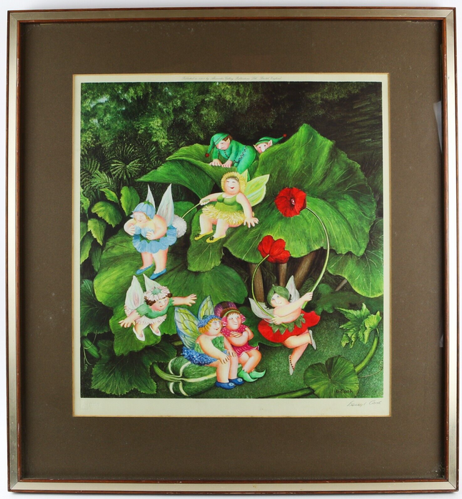 BERYL COOK 'FAIRY DELL' LIMITED EDITION CHROMOLITHOGRAPH, SIGNED & BLINDSTAMPED