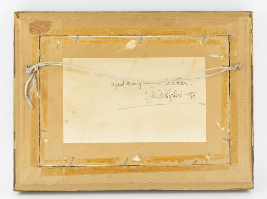 DAVID SHEPHERD, 'LORD FISHER', LOCOMOTIVE TRAIN, ORIGINAL DRAWING SKETCH, SIGNED