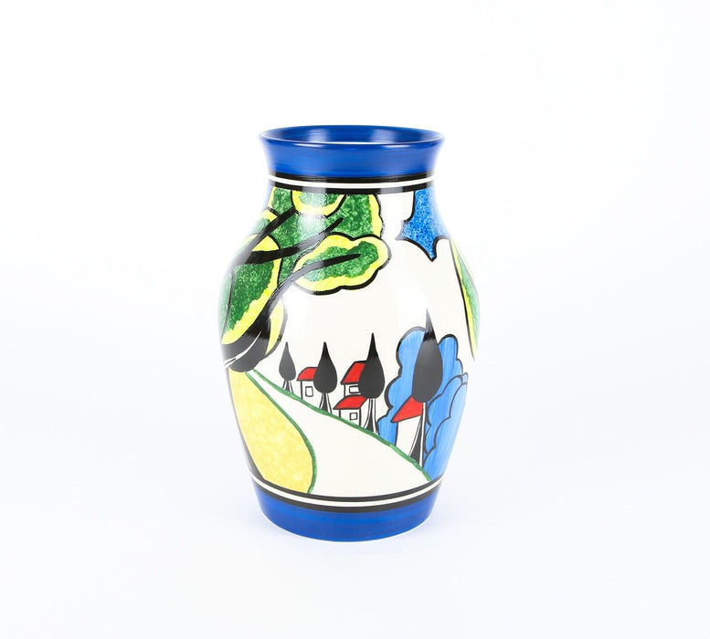 CLARICE CLIFF BY WEDGWOOD 'MAY AVENUE' LIMITED EDITION BIZARRE ISIS VASE, BOXED