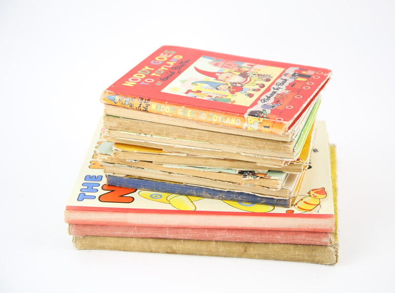 NODDY - VINTAGE ENID BLYTON TOYLAND BOOK COLLECTION BUNDLE JOBLOT