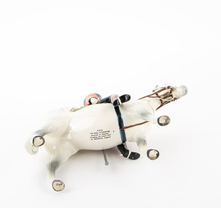 BESWICK, HRH DUKE OF EDINBURGH ON ALAMEIN, TROOPING THE COLOUR 1957 HORSE FIGURE