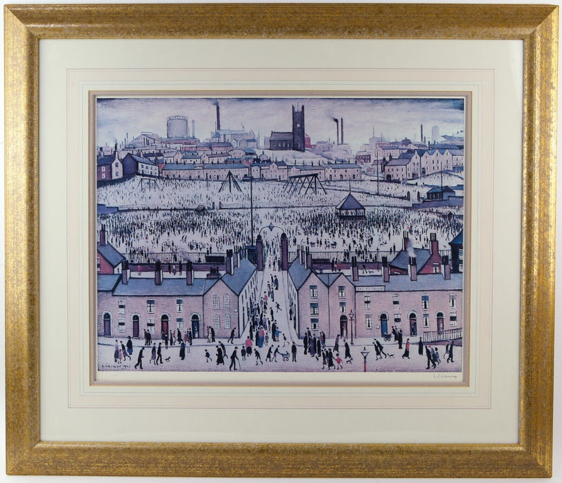 LS LAURENCE STEPHEN LOWRY 'BRITAIN AT PLAY' SIGNED LIMITED EDITION PRINT 96/850