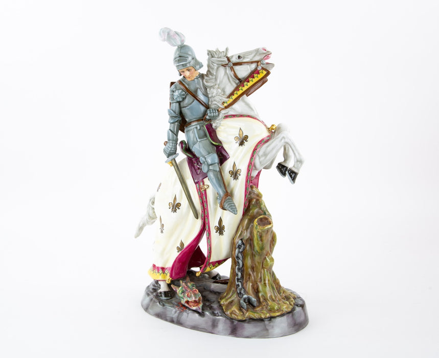 ROYAL DOULTON 'ST GEORGE AND THE DRAGON' RARE & LARGE PRESTIGE FIGURE HN2856