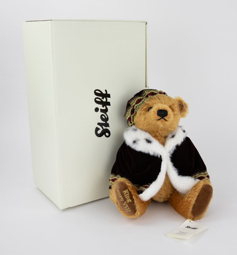STEIFF 'HENRY VIII' LIMITED EDITION KING TEDDY BEAR 663260, BOXED & COA