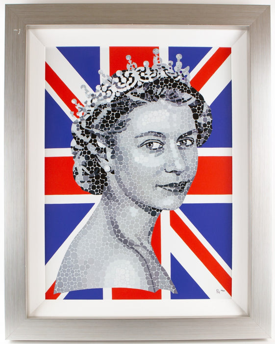 PAUL NORMANSELL, 'HAPPY AND GLORIOUS', ERII QUEEN LIMITED EDITION PRINT & COA
