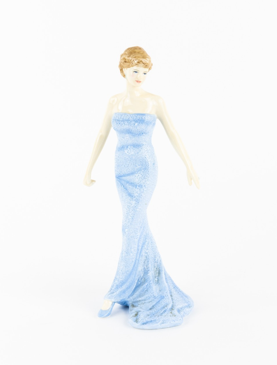 royal doulton blue dress Royal Doulton Figurine HN 2334 Fragrance, Woman in Dark Blue Dress, 7 3/4"
