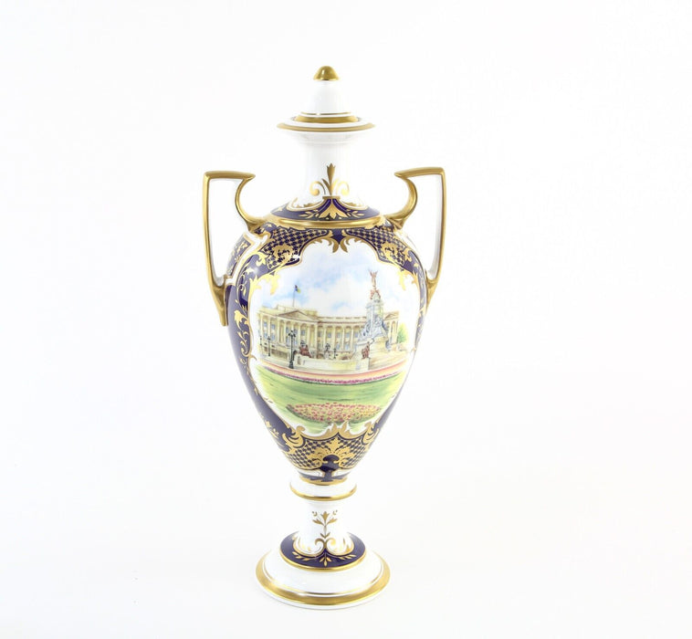 SPODE 'BALMORAL VASE' ERII QUEEN ELIZABETH II GOLDEN JUBILEE  8/100