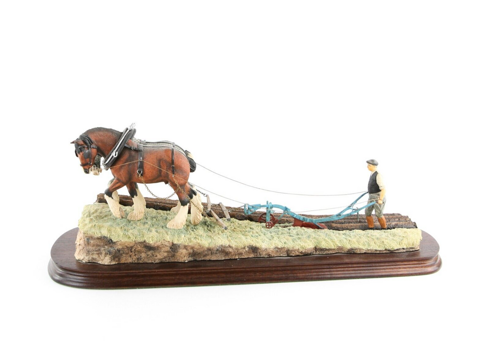 BORDER FINE ARTS 'STOUT HEARTS - PLOUGHING SCENE' FIGURE TABLEAU JH34 347/350