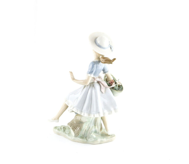 LLADRO 'COUNTRY LASS WITH DOG' LARGE GIRL LADY DOG FIGURE MODEL 4920