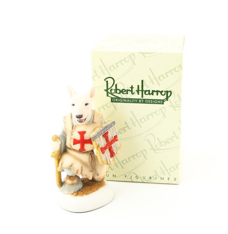 ROBERT HARROP 'BULL TERRIER KNIGHT'S APPRENTICE' DOGGIE PEOPLE FIGURE DPUP11TR