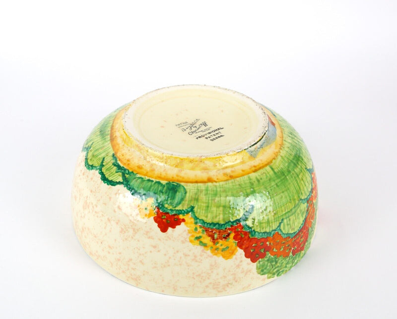 CLARICE CLIFF PATINA COUNTRY ART DECO NEWPORT POTTERY TEXTURED BOWL PATENT 23386