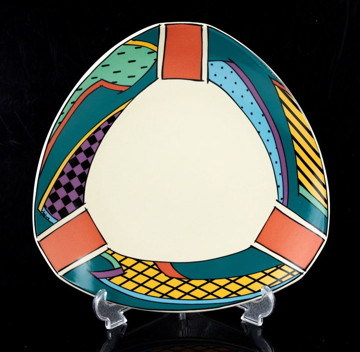 DOROTHY HAFNER, ROSENTHAL STUDIO LINE 'FLASH' RETRO TRIANGULAR DINNER PLATE DISH