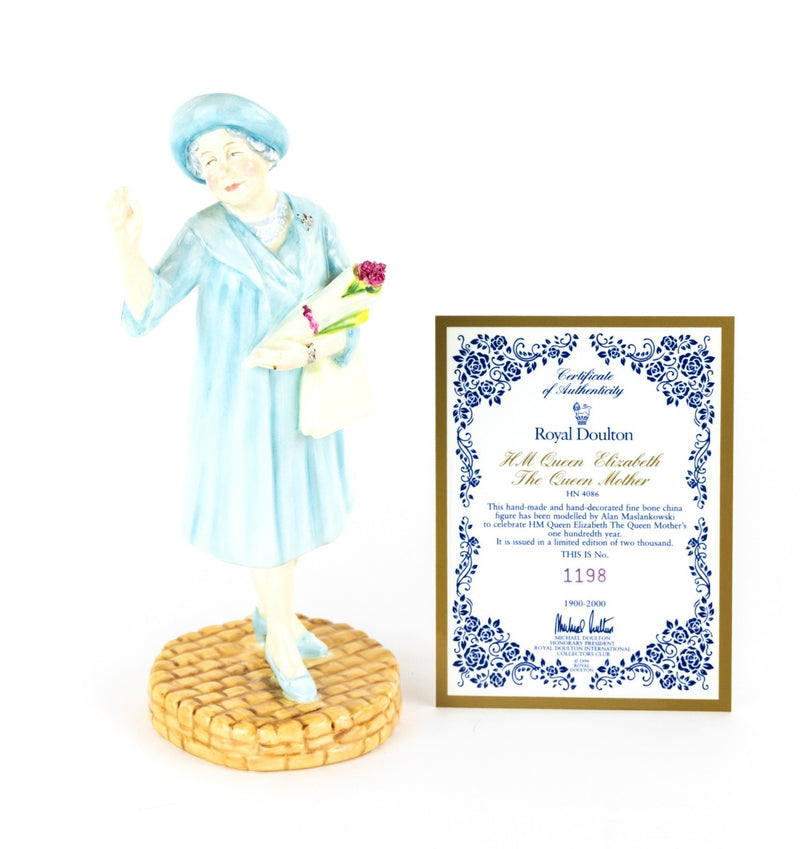ROYAL DOULTON 'HM QUEEN ELIZABETH' MOTHER 100TH YEAR FIGURE HN4086 BOXED