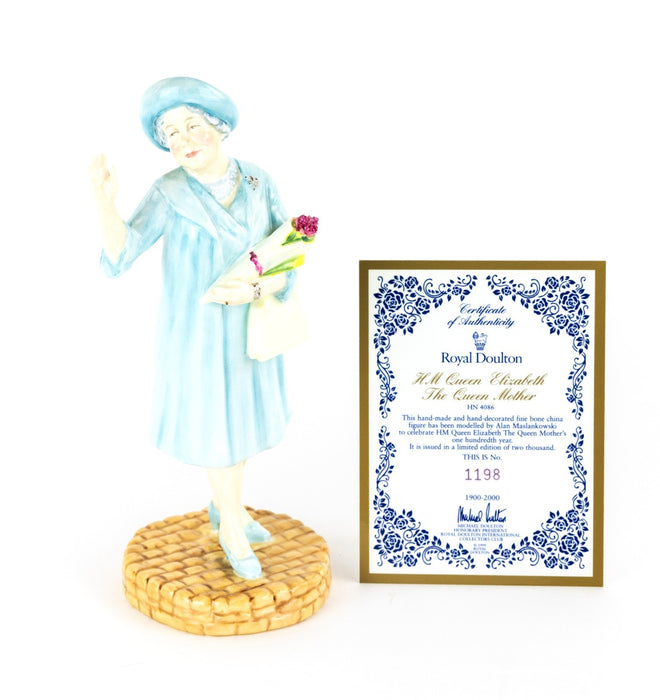 ROYAL DOULTON 'HM QUEEN ELIZABETH' MOTHER 100TH YEAR FIGURE HN4086 BOXED