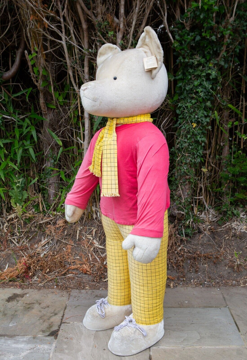 RUPERT BEAR - HUGE MERRYTHOUGHT MOHAIR TEDDY TOY SHOP STORE DISPLAY FIGURE 6ft!