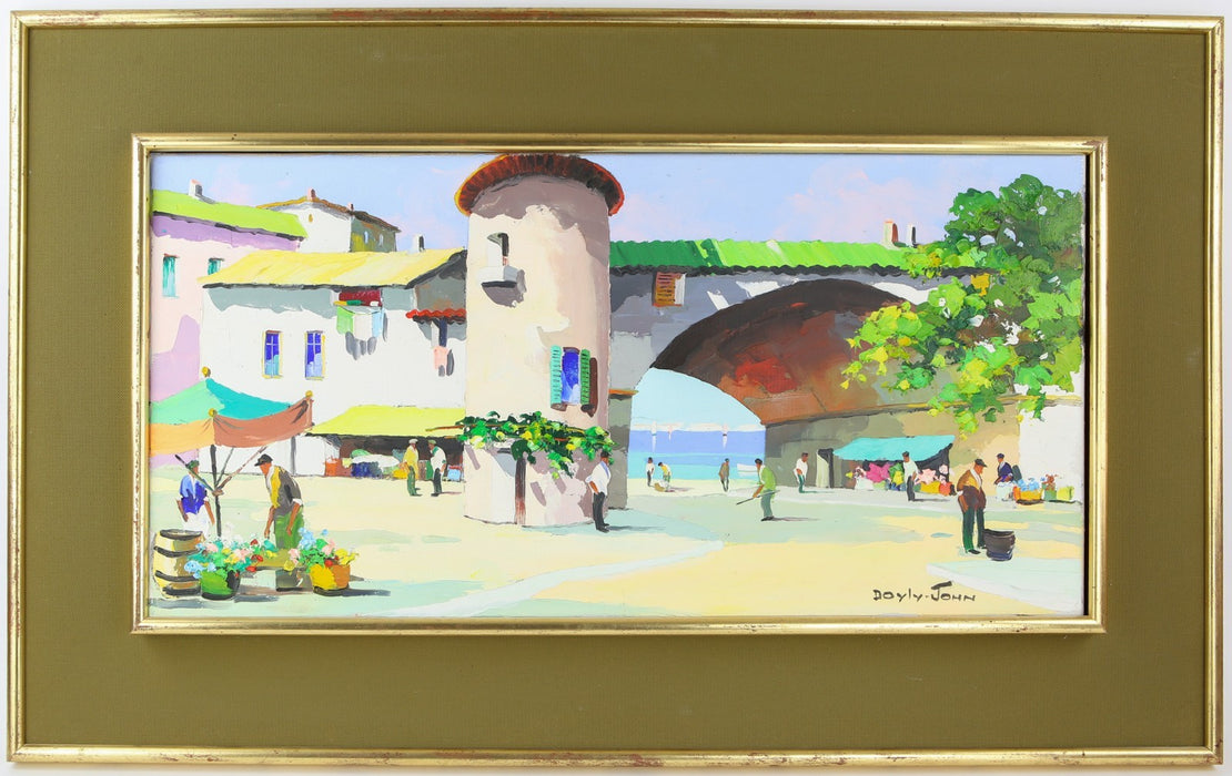 CECIL ROCHFORT D'OYLY-JOHN, 'CAP D'ANTIBES, NEAR NICE', OIL PAINTING, SIGNED