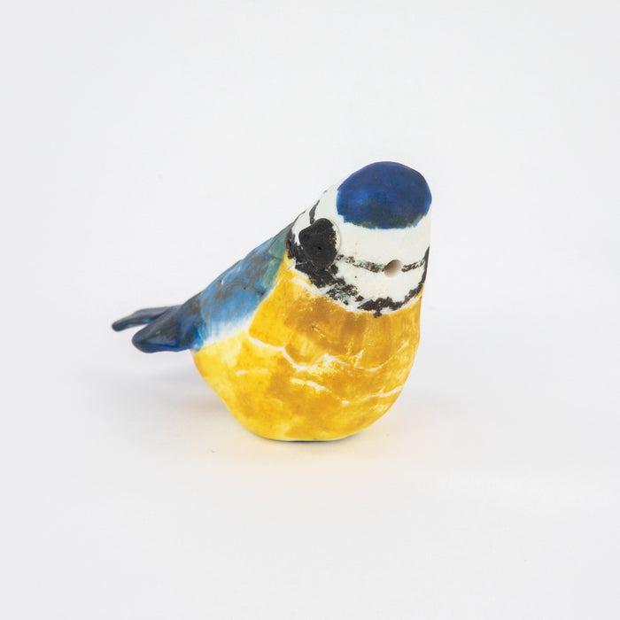 ROSEMARY WREN, OXSHOTT POTTERY - BLUE TIT, 1997 STUDIO ART BIRD FIGURE MODEL